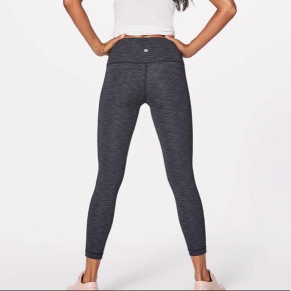 Lululemon Wunder Under Hi-Rise Brushed Full-On Luxtreme 25” Heathered Black - Picture 3 of 9